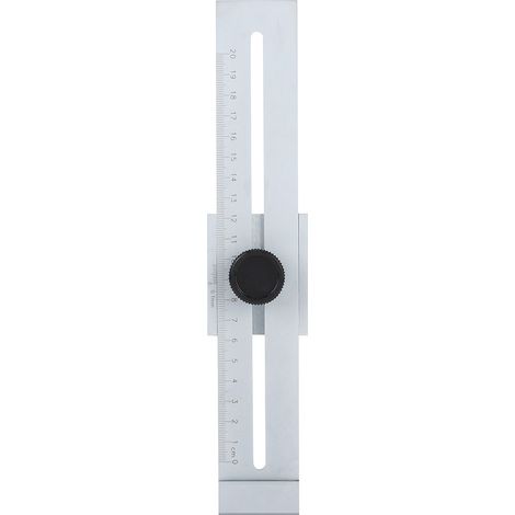 Règle de marquage en acier inoxydable 0-200 mm, outil de mesure de précision pour menuiserie et bricolage (1/5)
