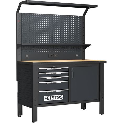 FEISTOS Werkbank mit Beleuchtung