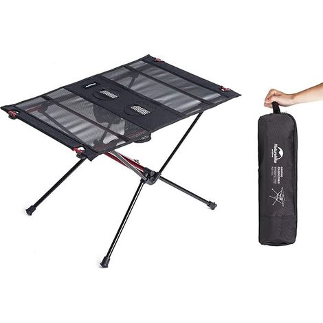 Table De Camping Pliable - Aluminium Aéronautique - 23,2 X 15,8 X 15,4 Pouces - 1,6 Livres - Avec Sac De Transport Et Porte-Gobelets - 1 Pièce (1/3)