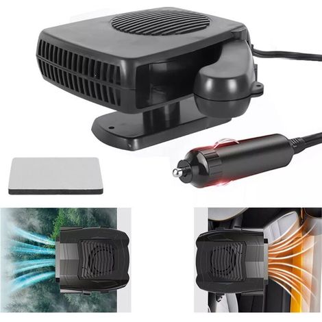 12V 200W Portable Car Heater, 360 Degree Adjustable Electric Heating Fan, Air Purifier, Windshield Defogger