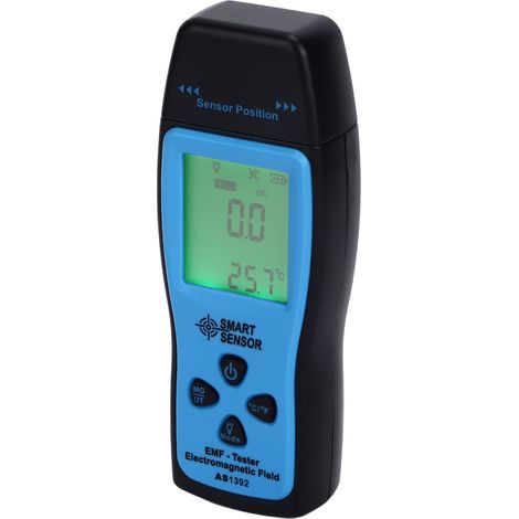 Détecteur portable de rayonnement électromagnétique à écran LCD, testeur de rayonnement pour téléphones portables à usage domestique, 30 Hz  300 Hz (1/5)