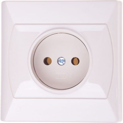 Akcent Einzelsteckdose b/u beige GP-1A/01