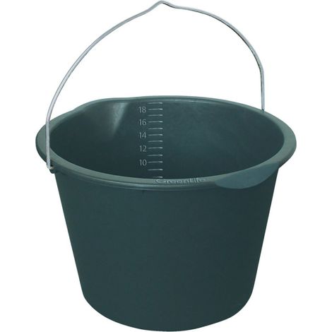 Eimer mit Tülle, 20 Liter schwarz