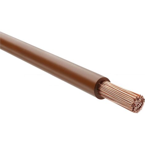 HELU KABEL H07V-K 1X70mm² BN (braun) Einzelader PVC braun AD 16,0mm Nennspannung Uo/U 450V/750V - 1 Meter