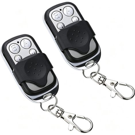 XTRELAMP-Lot de 2 émetteurs portatifs 433 MHz sans fil pour portail automatique – 4 canaux – compatible multi-marques (1/5)
