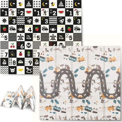 Tappetino da gioco pieghevole 200 x 180 x 1 cm - nukido nk 340