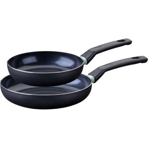 Set aus 2 Induktionspfannen - FACKELMANN - Brandao - Antihaft-Aluminiumkeramik - Ø 20 und 24 cm