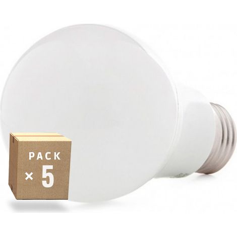 Pack 5 Bombillas LED E27 9W 1000Lm 4200ºK 40.000H  [HO-ED-B3-E27-9W-W-PK5-AP]