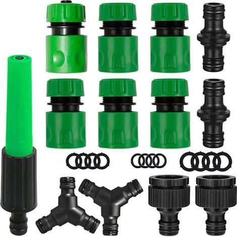 [JAMAIS UTILISÉ] Raccords et raccords pour tuyaux d'arrosage, kit de fixation (13 pièces) (1/5)