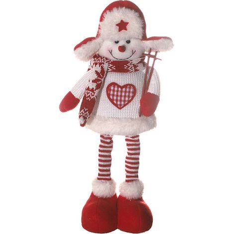 Ausziehbare Weihnachtsfiguren, festliche Heimdekoration, Weihnachtsmann, Schneemann, Rentier, Ausstellungsstück, Heimschmuck-Accessoire (1/5)