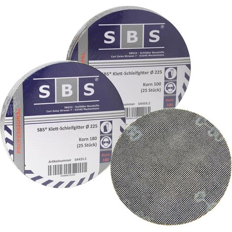 50 Blatt Klett Gitterleinen Schleifgitter 225mm Korn 100 180 (1/3)