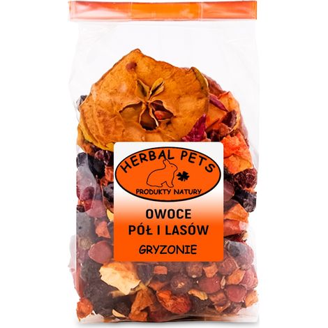 Frutti dei campi e dei boschi 100 g, prelibatezza naturale per roditori, conigli e vitamine. (1/2)