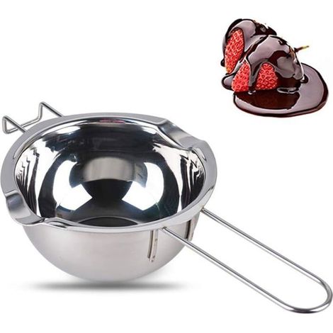 Bain-Marie-Schüssel, 2 Stück, 400 ml Schokoladentopf, Bain-Marie-Topf zum Schmelzen von Butter und Schokolade (1/5)