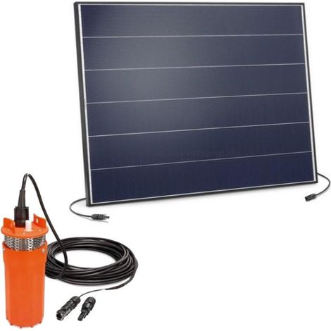 Kit solaire 150W avec pompe immergée 18V DC pour puits, forage, réserve d'eau, 3 (1/5)