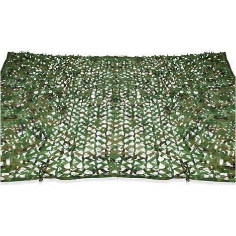 Rectangular shade sail with camouflage design, 3x4 m, green trellis (1/5)