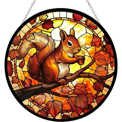 Attrape-Soleil - Vitrail Décoratif Fenêtre - Pour Intérieur Et Extérieur - Diamètre 9 Cm - Suspension Prête À L'Emploi (1/3)