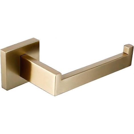 Ensemble de salle de bain en or brossé porte-brosse WC barre porte-essuie-tout (1/2)