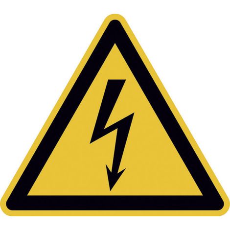 Warnschild Folie 200 mm elektrische Spannung