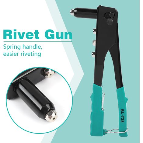 Pince à riveter manuelle professionnelle pour rivets aveugles 2.4mm, 3.2mm, 4.0mm, 4.8mm (1/5)