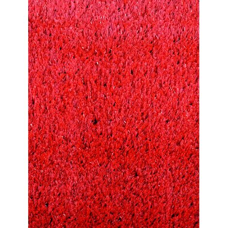 IBEROGARDEN CESPED ARTIFICIAL ROJO ROLLO 2X20 METROS ALTURA 10mm DECORACION PARQUES Y JARDINES DISTINTOS COLORES Y MEDIDAS