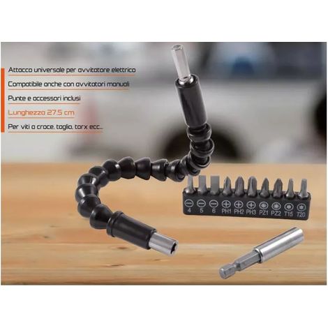 prolunga snodabile per avvitatore euromarketing "flexy driver" 180° (1/3)