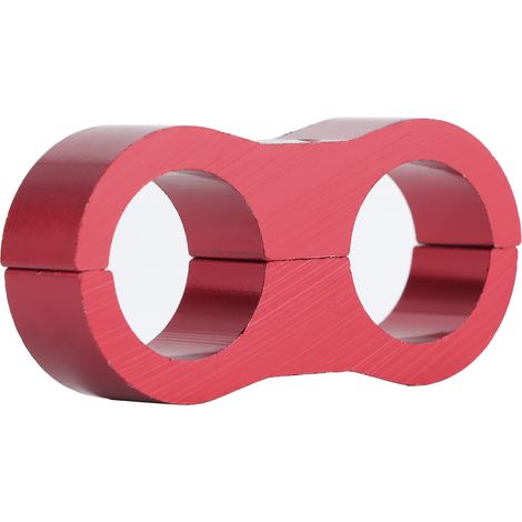 10AN Schlauchverschraubung aus Aluminiumlegierung für Kfz-Werkzeuge, splitterförmig, für Öl-/Kraftstoffschläuche (rot) (1/5)