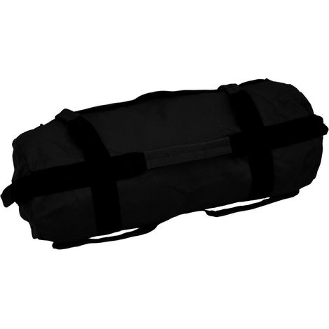 Fitness-Gewichtssack aus Oxford-Gewebe, 6 Griffe, leicht verstellbar, multifunktionaler Gewichtssack mit gepolsterter Tasche, geeignet für Indoor-Fitnessstudios, schwarz. (1/4)