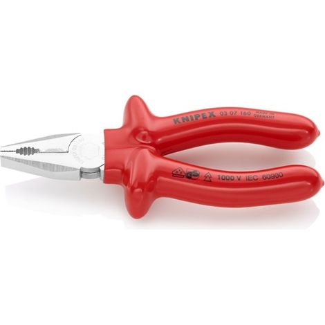 Zange KNIPEX 03 07 160, 160 mm, Kombinations-, CrV, VDE 1000V