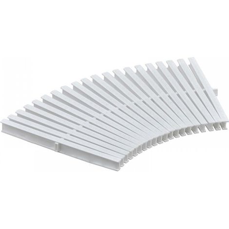 Griglia piscina trasversale per curve in pp largh. 295 mm sp. 22 mm