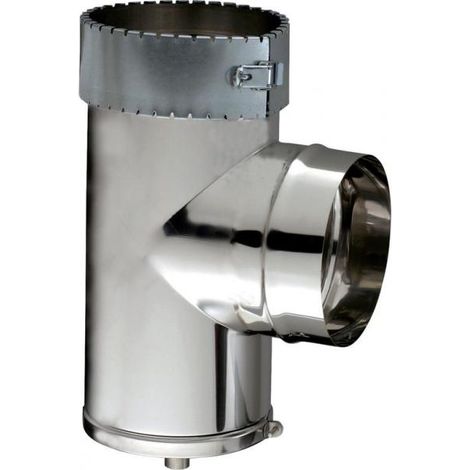 Té de purge spécial flex tubage Ø150 POUJOULAT TPI 150 - 45150073