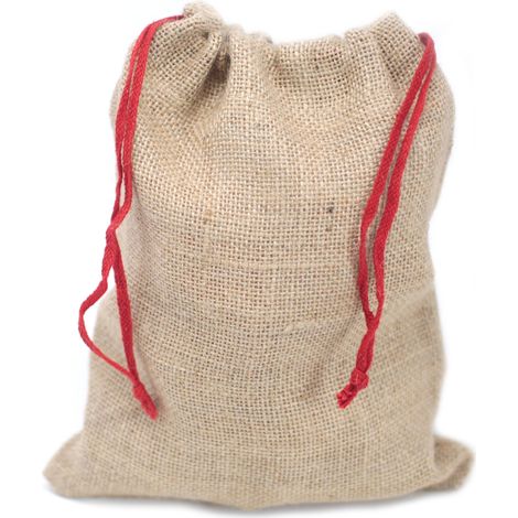 Petit sac en jute - 180x220mm- Vendu par 1 (1/4)