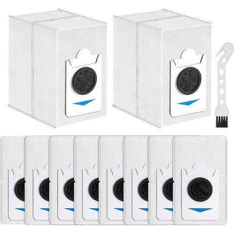 Lot de 10 sacs à poussière pour aspirateur robot ECOVACS Deebot X2 COMBO T30S.