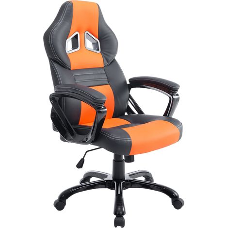Silla De Oficina Racing Pedro XL Negro/naranja