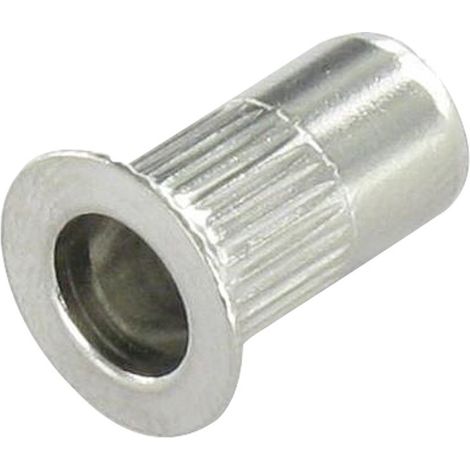 Ecrou à sertir Tête fraisée TF Cranté M6X16 INFC 45 Inox-1 pièce