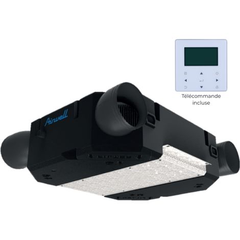 AIRWELL - VMC double flux thermodynamique Monobloc Réversible 2,2kW R32 - 7MB110001