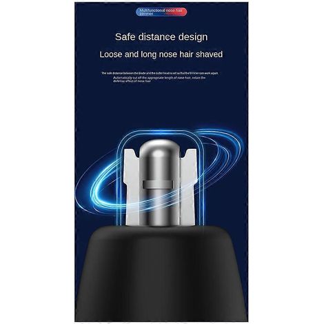 Tondeuse à poils de nez électrique pour hommes, tondeuse à poils d'oreilles rechargeable par USB, rasoir à poils de nez portable, étanche, sûr et propre (1/5)