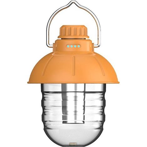 Multifunktionale, wiederaufladbare Retro-Campinglaterne aus Metall, tragbare Zeltlampe mit einstellbarer Helligkeit