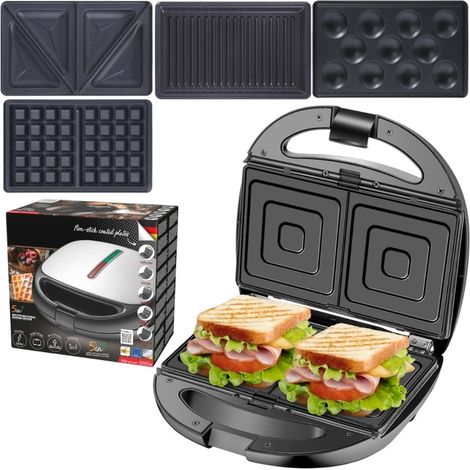 5-in-1-Toaster-Waffeleisen-Grillnüsse 1200