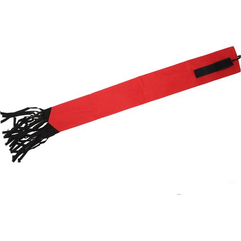 Sac de protection pour queue de cheval en tissu non tissé imperméable et respirant avec franges rouges (1/5)