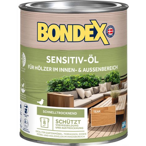 Bondex Wetterschutzöl Teak 750 ml anthrazit