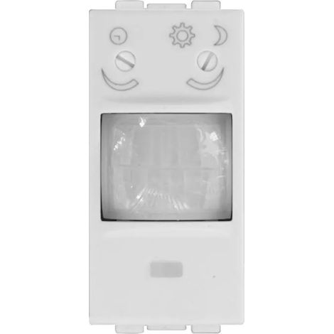 Serie Civile ETTROIT Bianco Compatibile Con Bticino Living Light (Sensore Movimento e Crepuscolare 1M) (1/3)