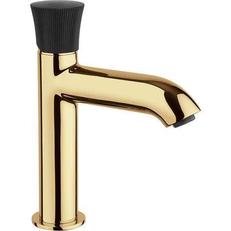 Miscelatore lavabo serie Illumina di Jacuzzi Rubinetteria oro spazzolato per piletta click clack (1/2)