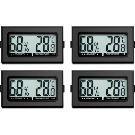Thermomètre numérique pour intérieur et bureau, cuisine, incubateur et serre - hygromètre mini intérieur (1/5)
