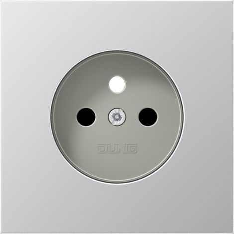 enjoliveur - pour prise franco / belge - ls - aluminium - jung l1521fkipl-1