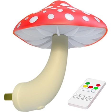 Veilleuse Champignon Enfant À Brancher Lampe LED Avec