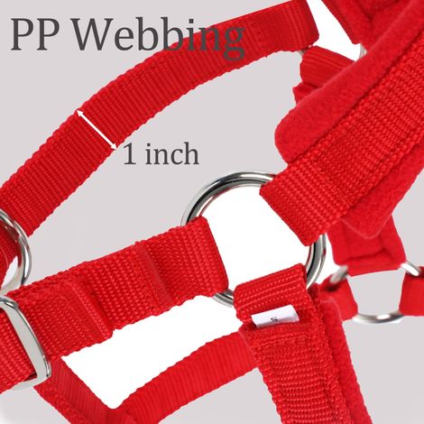 Rênes réglables avec doublure polaire, sangle de cou amovible avec bouclerie anti-taches, sangle de cou pour l'équitation (1/3)