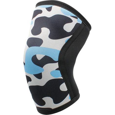 Genouillères de sport, bandage, genouillères de fitness, camouflage vert armée, taille XL (1/4)