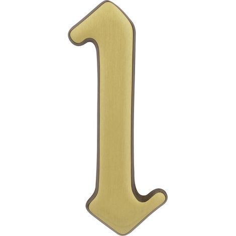 Alpertec Hausnummer 1 Bronze Hausnummern Hausnummerschild