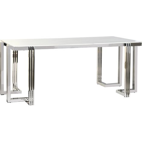 Esstisch Stahl Glas 180x90x76 ähnliches Glas Marmorstahl Material Multicolor Farbfamilie Esstische und Details Details (1/5)