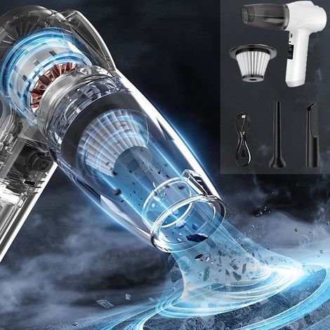 Aspirateur Portable - Aspirateur Auto Rechargeable - Usage Humide Et Sec - Pour Voiture Cuisine Camping-Car - 35 W - 3500 Pa - 1 Pièce (1/5)